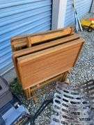 TV trays, Hoover Steam Vac and fireplace rack