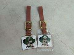 (2) 1976 Garaway Booster Club watch fobs
