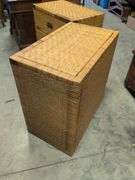 (2) matching wicker chest of drawers