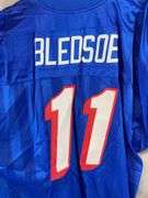 New England Patriots: Drew Bledsoe Starter, blue/white jersey, Size 52