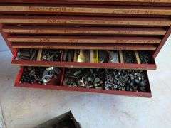 Hardware organizer with contents and more