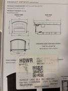 Black plastic post mount mailbox patriot large