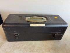 (3) tool boxes with electrical supplies, saw, drill and sand kit, and wrenches