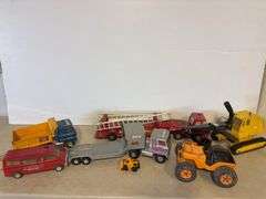 Toy trucks and other vehicles with tote - Tonka, Ertl, and more