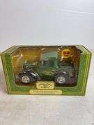 John Deere diecast model pickup and Ford tractor - 1/16 scale, dirty