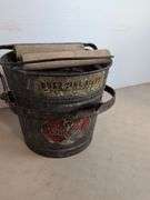Wheeling Corrugating galvanized metal mop bucket