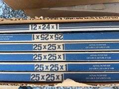 (4) boxes of air filters - various sizes