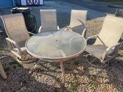 Patio table with 4 matching chairs
