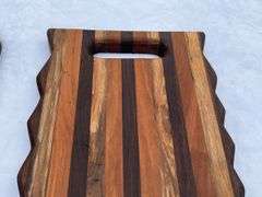 (2) Homemade Wooden Charcuterie Boards