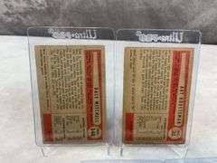 1954 Bowman baseball, Cleveland Indians group: Garcia, Lemon, Mitchel, Strickland