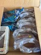 Anvil/bench vise and safety goggles