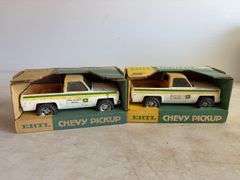 (2) John Deere model Chevy pickups - dirty