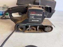 Sears/Craftsman belt sander, sockets, and driving bits