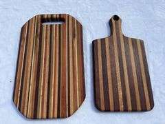 (2) Homemade Wooden Charcuterie Boards