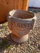 (6) planters and plant stand