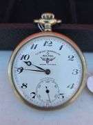 GOLANA SWISS RAILROAD WINDUP POCKET WATCH WORKS 15 JEWEL