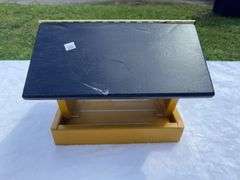 Homemade WVU Wooden Bird Feeder