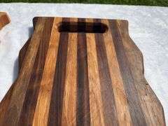 (2) Homemade Wooden Charcuterie Boards