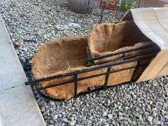 Assortment of Planters, sprayer, bird house, decorative stand and watering can