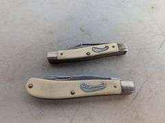 (2) Frontier pocket knives