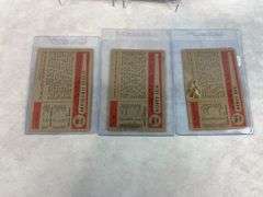 1954 Bowman baseball, Cleveland Indians group: Garcia, Lemon, Mitchel, Strickland