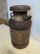 Antique Superior Dairy Canton, Ohio milk can - 24" tall