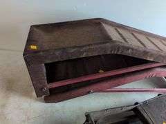 (2) metal ramps and antique piece