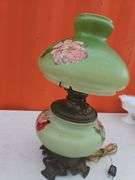 VINTAGE LAMP HAND PAINTED