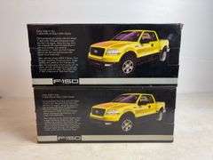 (2) F-150 diecast model pickup trucks - 1/18 scale, dirty