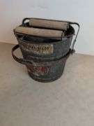 Wheeling Corrugating galvanized metal mop bucket