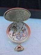 GOLANA SWISS RAILROAD WINDUP POCKET WATCH WORKS 15 JEWEL