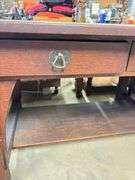 Vintage Solid Wood Desk 34” D 48” W 29” H
