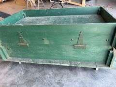 Green cart - 42" long, 27" deep, and 19" tall