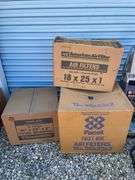 (3) boxes of furnace and and central air conditioning filters