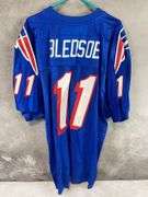 New England Patriots: Drew Bledsoe Starter, blue/white jersey, Size 52