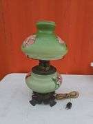 VINTAGE LAMP HAND PAINTED