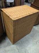 (2) matching wicker chest of drawers