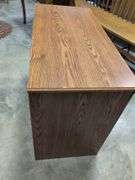 Wooden kneehole desk