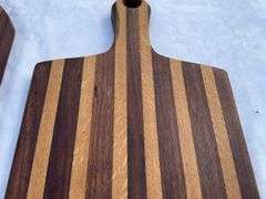 (2) Homemade Wooden Charcuterie Boards