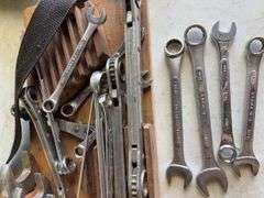 (3) tool boxes with electrical supplies, saw, drill and sand kit, and wrenches