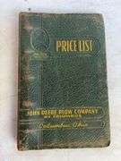 John Deere Plow Company of Columbus price list & other price list booklet