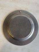 John Deere plate, die-cast model car, and International model tractor