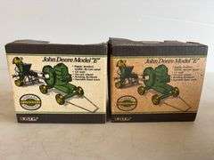 (2) John Deere model E diecast engines - 1/6 scale, dirty