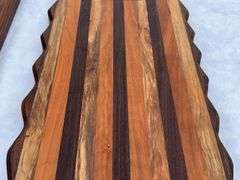 (2) Homemade Wooden Charcuterie Boards