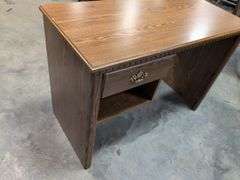 Wooden kneehole desk