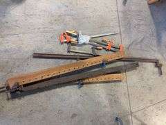 (8) clamps of various sizes