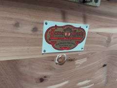 Vintage Acme cedar chest on wheels - 48" long, 21" deep, and 20" tall