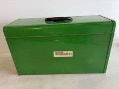 John Deere toolbox with projector film
