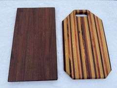 (2) Homemade Wooden Charcuterie Boards