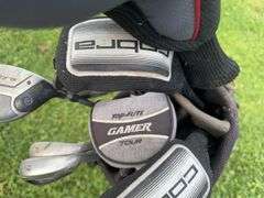 Cobra Golf Clubs w/ Callaway Bag and Top Flight Driver